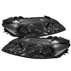 Spyder Auto - Spyder Mazda 6 03-05 With Fog Lights Projector Headlights LED Halo DRL Smke PRO-YD-M603-FOG-DRL-SM