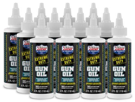 Lucas Oil - Lucas Gun Oil - Extreme Duty - 4.00 oz Squeeze Bottle - Set of 12