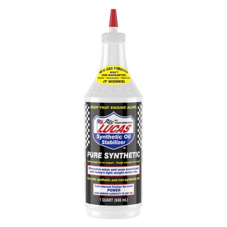 Lucas Oil - Lucas Motor Oil Additive - Heavy Duty Oil Stabilizer - Synthetic - 1 qt - Each