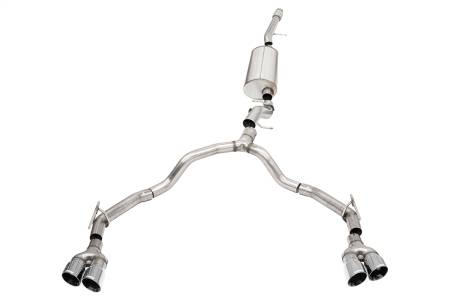 CORSA Performance - Corsa 2021-2025 Suburban/GMC Yukon XL 6.2L 4WD Dual Rear 3/2.75in Sport Cat-Back DW 4in Pol Tips