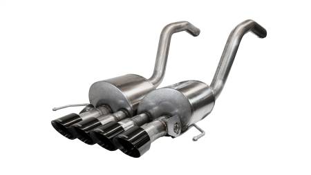 CORSA Performance - Corsa 2015-2019 Chevrolet Corvette C7 Z06 6.2L 2.75in Xtreme Axle-Back w/ Dual NPP & Quad Black Tips