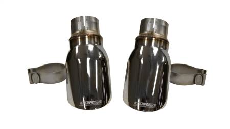 CORSA Performance - Corsa 2015-2016 Dodge Charger R/T w/ Pursuit Valance 2.5in Inlet / 4in Outlet Polished Tip Kit