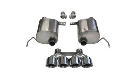 CORSA Performance - Corsa 2014-2019 Corvette C7 Coupe 6.2L V8 AT/MT 2.75in Valve-Back Dual Rear Exit Polished Xtreme Exh