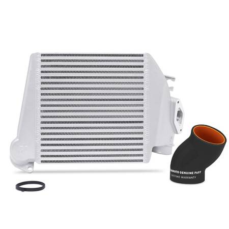 Mishimoto - Mishimoto 08-14 Subaru WRX Top-Mount Intercooler Kit - Powder Coated Silver & Black Hoses