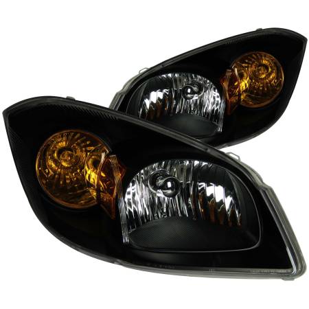 ANZO Headlights, Tail Lights and More  - ANZO 2005-2010 Chevrolet Cobalt Crystal Headlights Black