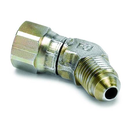 AutoMeter - AutoMeter -4AN Elbow Fitting - 45 Deg w/ Swivel Nut
