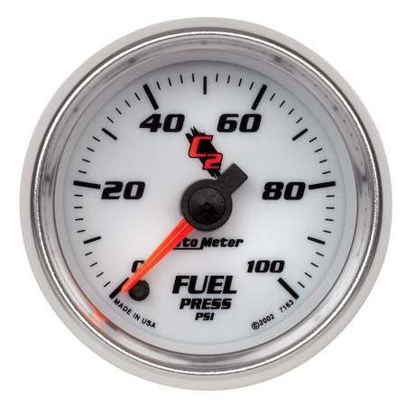 AutoMeter - AutoMeter C2 52mm 100 PSI Electronic Fuel Pressure Gauge