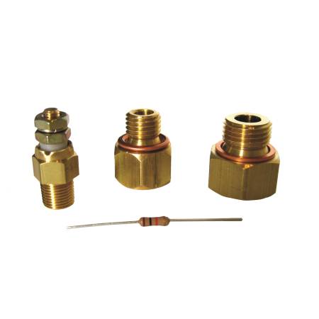 AutoMeter - AutoMeter Gauge Install Kit for LS Engines (Includes Fittings/Short Temp Sensor/Manual)