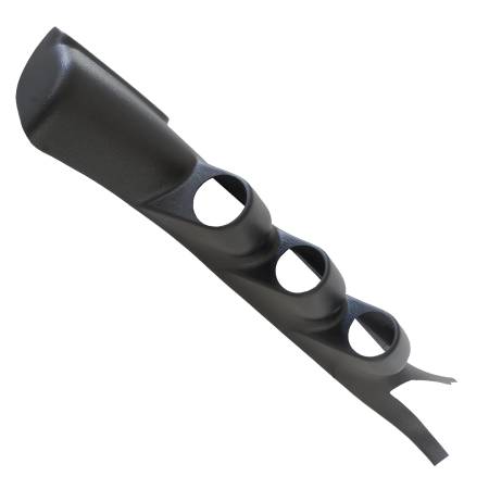 AutoMeter - AutoMeter 05-07 Ford Mustang Convertible 52mm Black Triple Pillar Pod