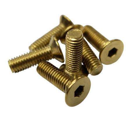 NRG Innovations - NRG Innovations Steering Wheel Screw Upgrade Kit (Conical) - Chrome Gold