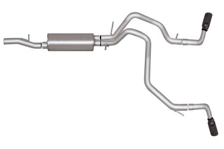 Gibson Performance Exhaust - Gibson 15-20 Yukon/ Tahoe 5.3L Black Elite Cat-Back Dual Extreme Exhaust System - Stainless