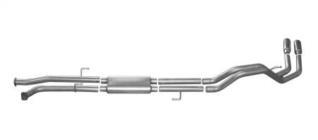 Gibson Performance Exhaust - Gibson 10-19 Toyota Tundra SR5 4.6L 2.5in Cat-Back Dual Sport Exhaust - Aluminized