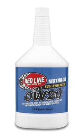 Red Line Synthetic Oil - Red Line Oil 0W20 Synthetic Motor Oil 1 Quart - Case of 12