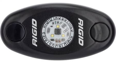 Rigid Industries - RIGID A-Series LED Light, Low Power, Cool White, Black Housing, Single