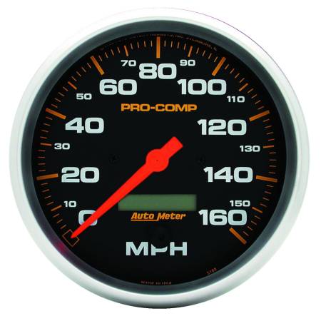 AutoMeter - AutoMeter Pro-Comp 5in 160mph Electric Speedometer w/ LCD Odometer