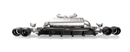Akrapovic - Akrapovic 18+ BMW M5 (F90) Rear Carbon Fiber Diffuser - High Gloss w/ Red/White Akrapovic Logo