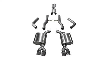 CORSA Performance - Corsa 2015-2023 Dodge Challenger Hellcat Dual Rear Exit Extreme Exhaust w/ 3.5in Polished Tips