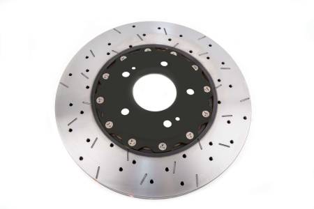 DBA (Disc Brakes Australia) - DBA 00-05 Mitsubishi Evo 5/6/7/8 / 06-08 Evo 9 Black Front Drilled & Slotted 5000 Series