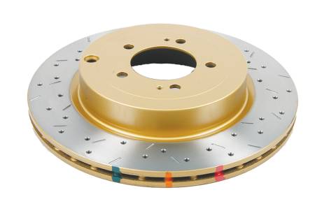 DBA (Disc Brakes Australia) - DBA 08+ EVO X Rear Drilled & Slotted 4000 Series Rotor