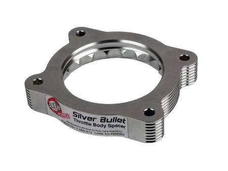 aFe Power (Advanced FLOW Engineering) - aFe 02-09 Chevrolet Trailblazer/ 02-09 GMC Envoy L6 4.2L Silver Bullet Throttle Body Spacer - Silver