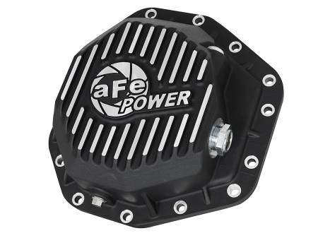 aFe Power (Advanced FLOW Engineering) - aFe Pro Ser Rear Diff Cover Black w/Mach Fins 2017 Ford Diesel Trucks V8-6.7L(td) Dana M275-14
