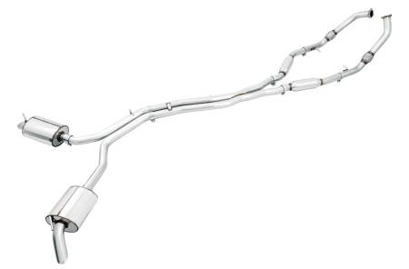 AWE Tuning - AWE Audi B9 SQ5 Non-Resonated Touring Edition Cat-Back Exhaust - No Tips (Turn Downs)