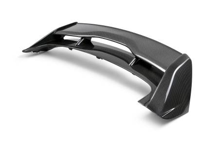 Seibon Carbon - Seibon 2015-2017 Ford Focus ST/RS Hatchback Carbon Fiber Rear Spoiler (3rd Brake Light Not Included)