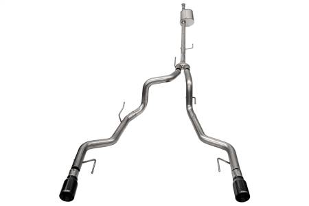 CORSA Performance - Corsa 2022-2025 Ford F-150 SuperCrew/5.5ft Bed 5.0L V8 Sport Cat-Back Dual Rear Exit-Black PVD
