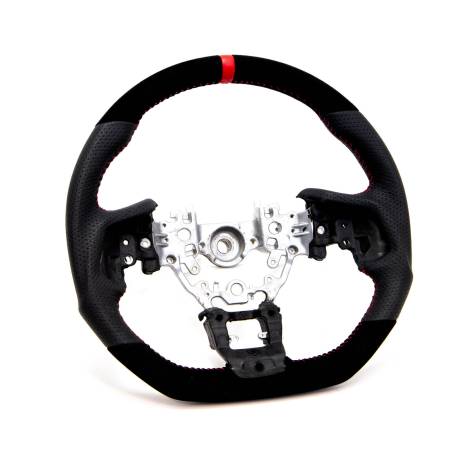 PRL Motorsports - PRL Steering Wheel 2016-2021 Civic Leather and Suede Red