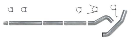 Diamond Eye Performance - Diamond Eye Exhaust System Kit, 2004.5-2007.5 Dodge 5.9L Cummins 2500/3500 (All Cab And Bed Lengths)-5In. Alumin