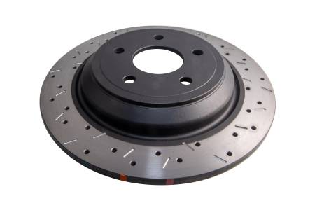 DBA (Disc Brakes Australia) - DBA 2016-2017 Ford Focus RS Rear Drilled & Slotted 4000 Series Rotor
