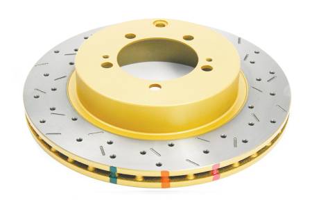 DBA (Disc Brakes Australia) - DBA 03-05 Evo 8/9 Rear Drilled & Slotted 4000 Series Rotor