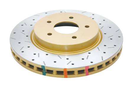 DBA (Disc Brakes Australia) - DBA 8/98+ Nissan Skyline R34 GTT Front Crossdrilled Slotted 4000 Series Rotor