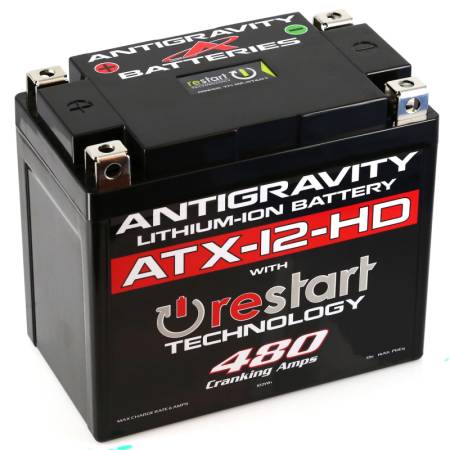 Antigravity Batteries - Antigravity Batteries YTX12 Lithium Battery w/Re-Start