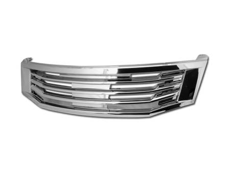 I3 Enterprise - I3 08-10 Honda Accord 4 Door Mugen Style Abs Front Grill (Chrome)