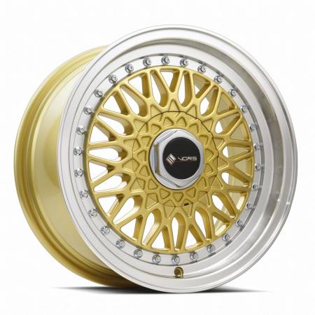 Vors Wheels - Vors Wheels Rim VR3 15x7 4x108 ET32 73.1CB Gold Machined Lip