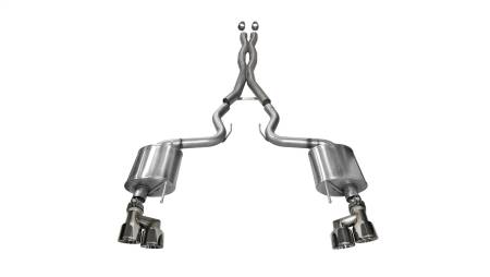 CORSA Performance - Corsa 2015-2017 Ford Mustang GT 5.0 3in Cat Back Exhaust Polish Quad Tips (Sport)