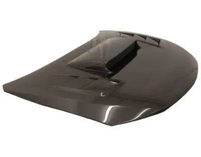 VIS Racing - VIS Racing Carbon Fiber Hood Tracer Style for Subaru WRX Hatchback & 4DR 08-14