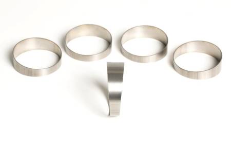 Ticon Industries - Ticon Industries 3" Titanium Pie Cut - 1.14D Tight Radius - 1.2mm/.047" Wall - 5 Pack (45�total)