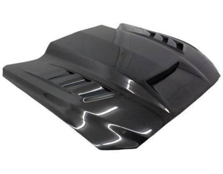 VIS Racing - VIS Racing Carbon Fiber Hood Terminator Style for Ford MUSTANG 2DR 15-17