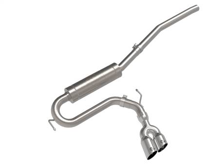 aFe Power (Advanced FLOW Engineering) - aFe 22-23 Ford Maverick EcoBoost L4 2.0L(t) Rebel Series 2-1/2in 304 SS Cat-Back w/ Polished Tip