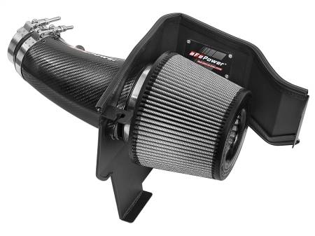 aFe Power (Advanced FLOW Engineering) - aFe Magnum FORCE Carbon Fiber Stage 2 Pro Dry S CAIS - 11-18 Dodge Challenger/Charger V8-6.4L