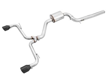 AWE Tuning - AWE VW MK7 GTI Track Edition Exhaust - Diamond Black Tips