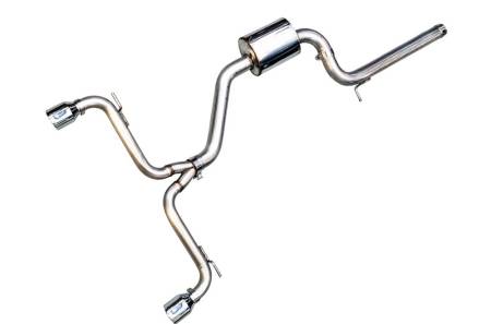 AWE Tuning - AWE VW MK7 GTI Track Edition Exhaust - Chrome Silver Tips