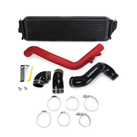 Mishimoto - Mishimoto 2017+ Honda Civic Type R Intercooler Kit - Black Intercooler Red Pipes