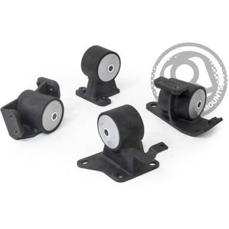 Innovative Mounts - Innovative 90-99 Toyota MR2 5S/3S Black Steel Mounts 75A Bushings