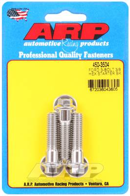 ARP - ARP Ford SS 3-bolt hex starter bolt kit 450-3504