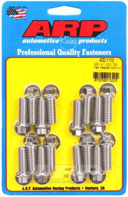 ARP - ARP 3/8 x 1.000 SS hex header bolt kit 400-1110