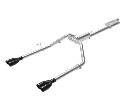 aFe Power (Advanced FLOW Engineering) - aFe Vulcan Series 3in-2-1/2in 304 SS Cat-Back 2020 Jeep Gladiator (JT) V6-3.6L w/ Black Tips