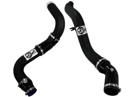aFe Power (Advanced FLOW Engineering) - aFe Bladerunner 3in Black Intercooler Hot and Cold Side Tubes 14-15 Dodge Ram 1500 EcoDiesel V6 3.0L